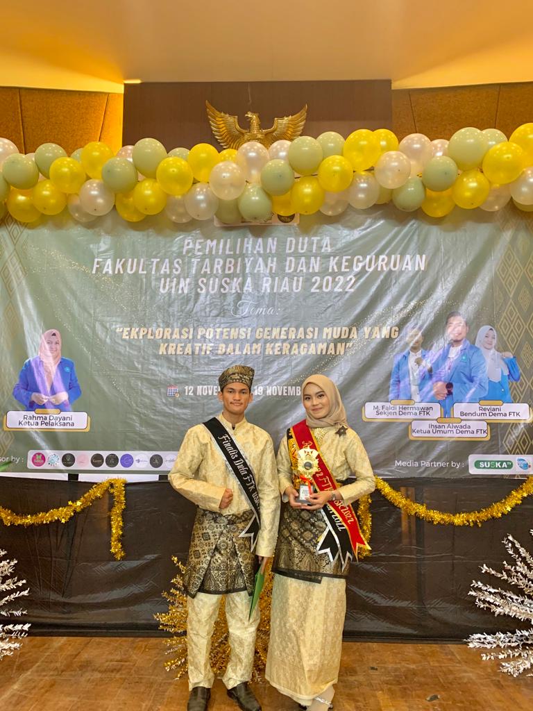 Runner Up II Putri DUTA FTK UIN Suska Riau Imad Aqil Mafaza Dan Annisa