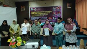 Penandatanganan MoU Prodi PIAUD Fakultas Tarbiyah dan Keguruan bersama Dinas Sosial Pekanbaru